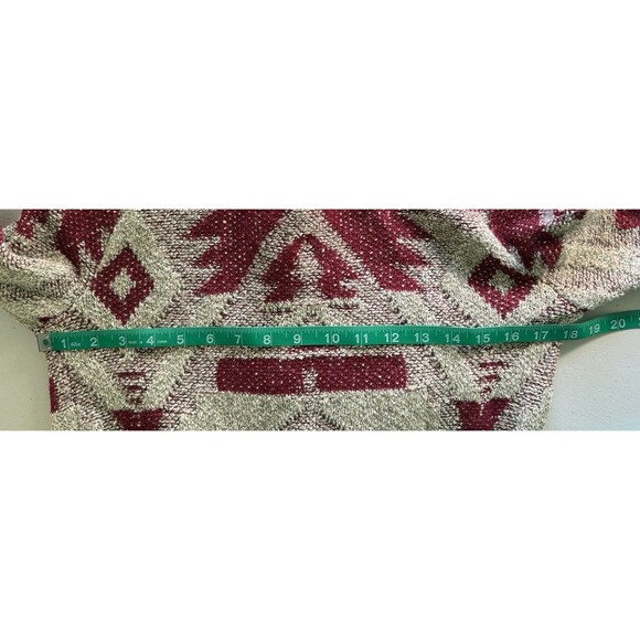 Lucky Brand Women’s Boho Southwestern Aztec Open Cardigan Rustic Western Sz Sm - Picture 8 of 9
